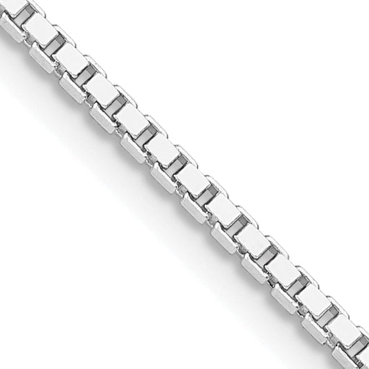 18 Inch Sterling Silver Rhodium-Plated 1.75mm Box Chain