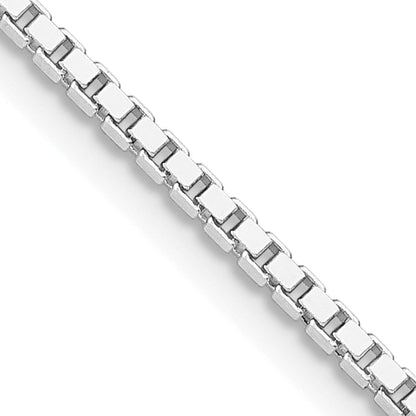 30 Inch Sterling Silver Rhodium-Plated 1.75mm Box Chain Necklace