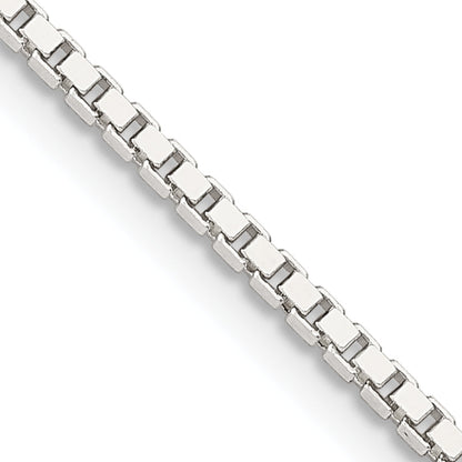 24 Inch Sterling Silver 1.75mm Box Chain