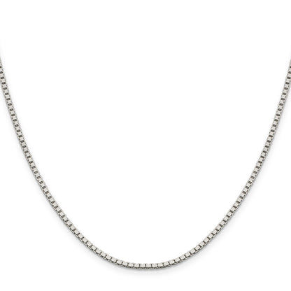 22 Inch Sterling Silver 1.9mm Box Chain W/4In Ext.