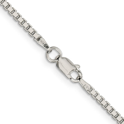 24 Inch Sterling Silver 1.9mm Box Chain Necklace