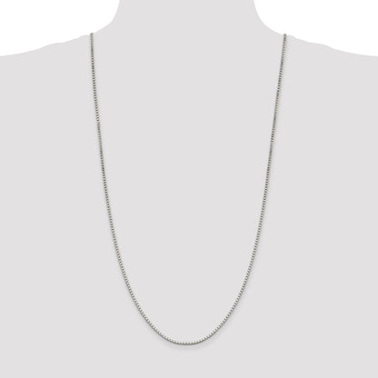 30 Inch Sterling Silver 1.9mm Box Chain Necklace