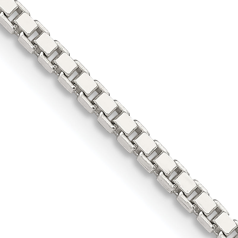 24 Inch Sterling Silver 1.9mm Box Chain Necklace