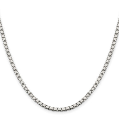 22 Inch Sterling Silver 3.25mm Box Chain Necklace