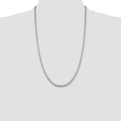 26 Inch Sterling Silver 3.25mm Box Chain