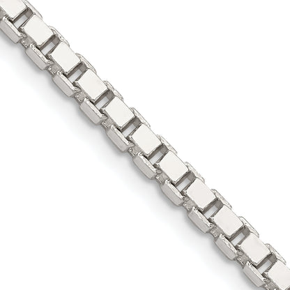 22 Inch Sterling Silver 3.25mm Box Chain Necklace