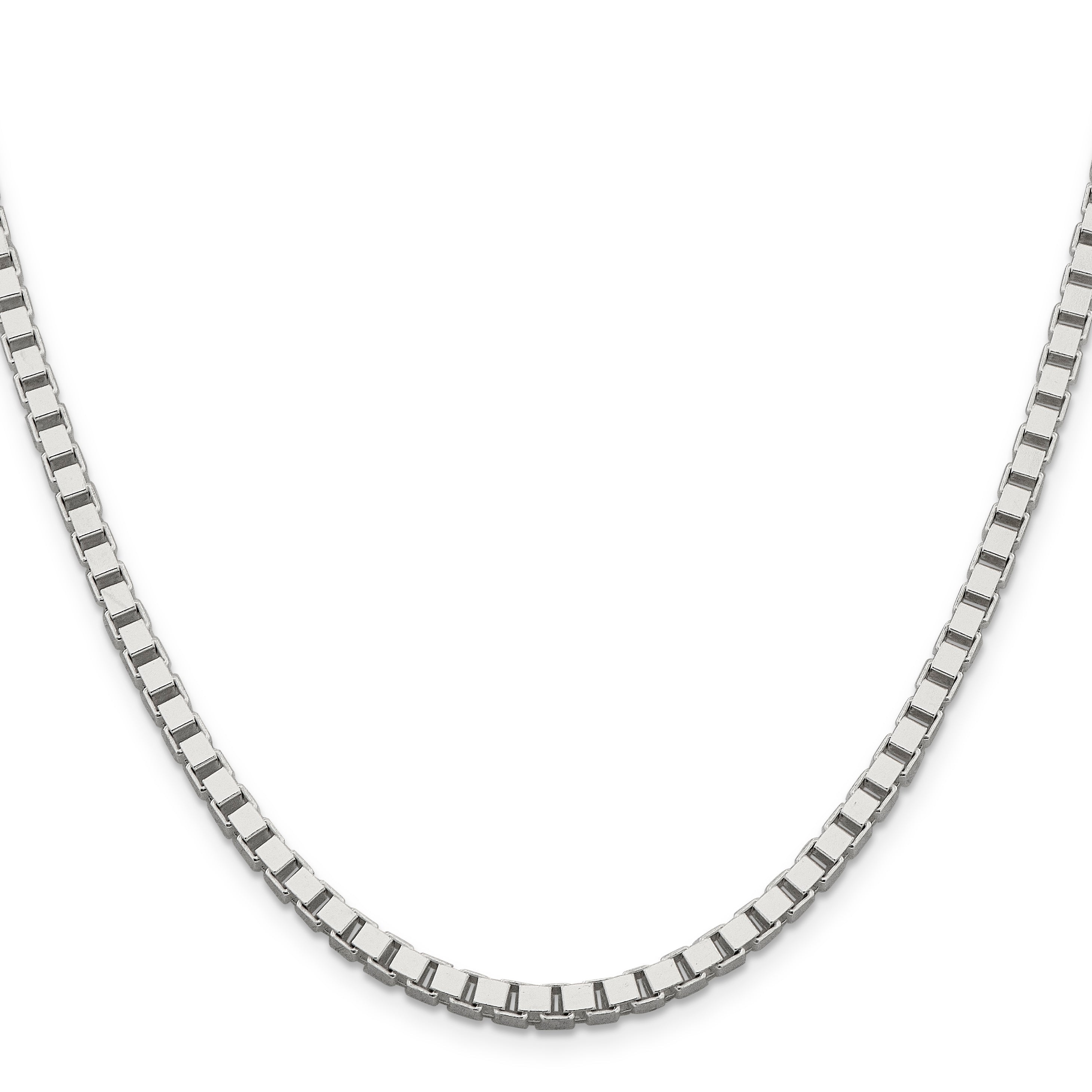 26 Inch Sterling Silver 3.75mm Box Chain Necklace