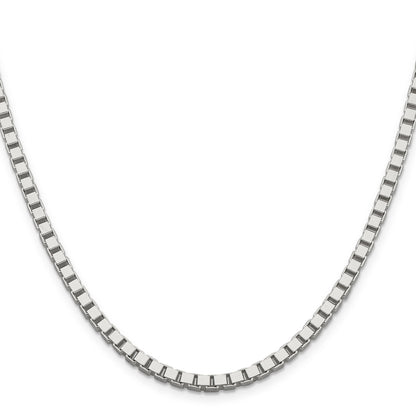 28 Inch Sterling Silver 3.75mm Box Chain Necklace