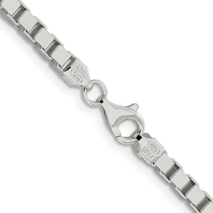 30 Inch Sterling Silver 3.75mm Box Chain Necklace