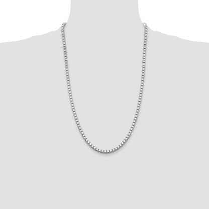 26 Inch Sterling Silver 3.75mm Box Chain Necklace