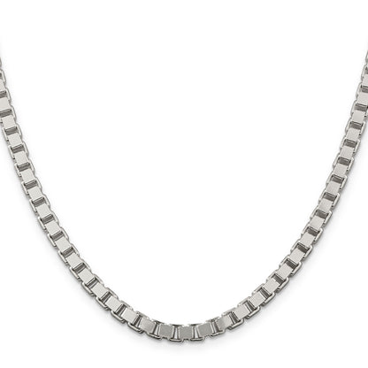 30 Inch Sterling Silver 4.5mm Box Chain Necklace