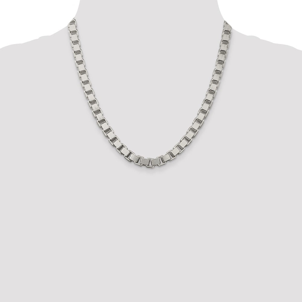 20 Inch Sterling Silver 7mm Box Chain Necklace
