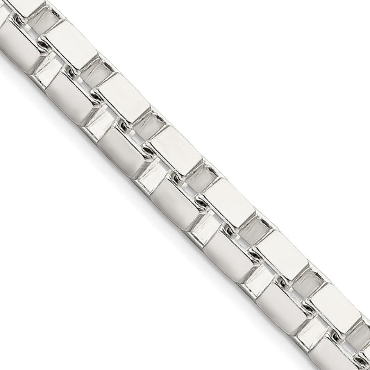 28 Inch Sterling Silver 7mm Box Chain