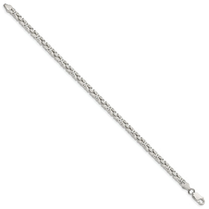 8 Inch Sterling Silver 3.25mm Byzantine Chain
