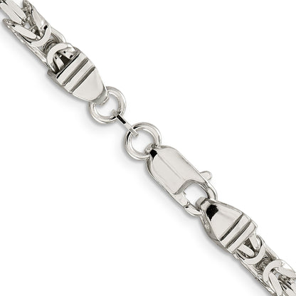 30 Inch Sterling Silver 4.25mm Byzantine Chain