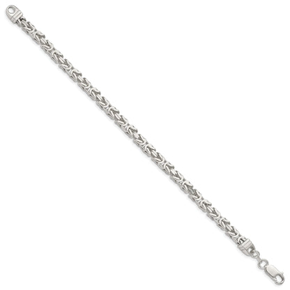 8 Inch Sterling Silver 4.25mm Byzantine Chain