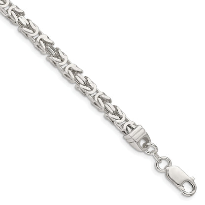 7 Inch Sterling Silver 4.25mm Byzantine Chain