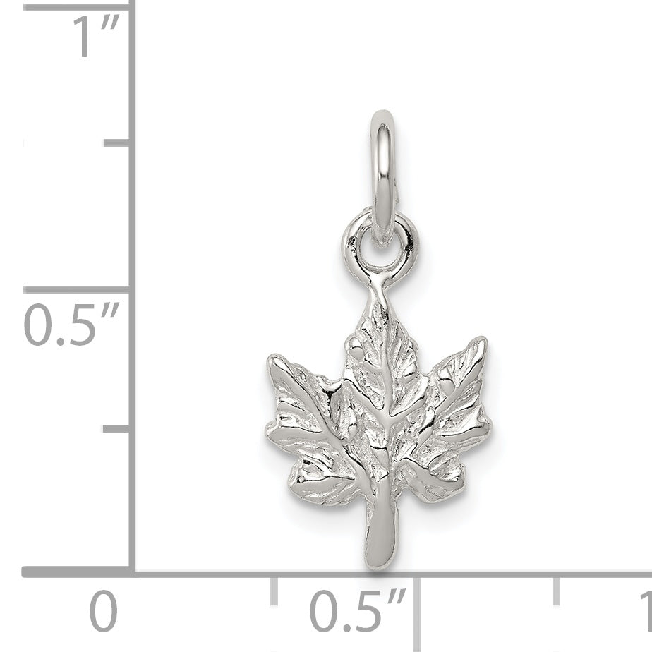 Sterling Silver Maple Leaf Charm