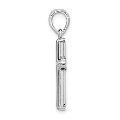 Sterling Silver De-Ani Rounded Cross With Frame Pendant