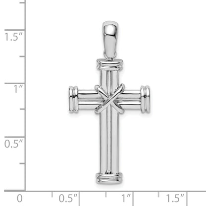Sterling Silver De-Ani With Endcaps And X-Center Latin Cross Pendant