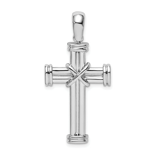 Sterling Silver De-Ani With Endcaps And X-Center Latin Cross Pendant