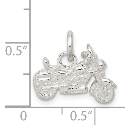 Sterling Silver Motorcycle Charm