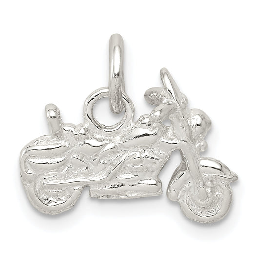 Sterling Silver Motorcycle Charm