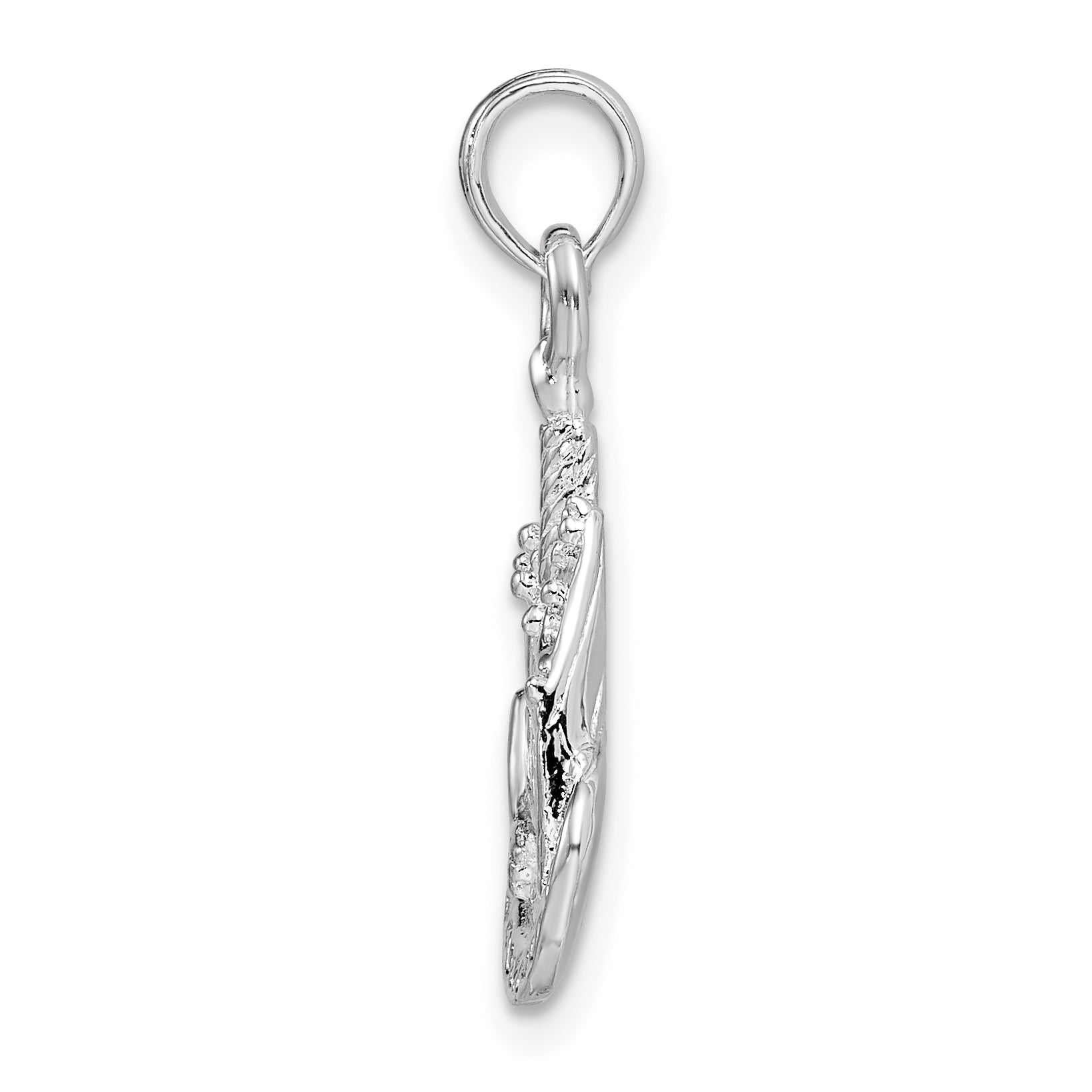 Sterling Silver De-Ani Polished Happy Birthday Slice Of Cake Pendant