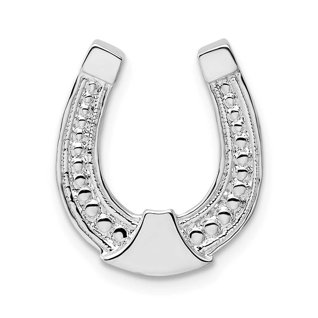 Sterling Silver De-Ani Polished Horseshoe Chain Slide