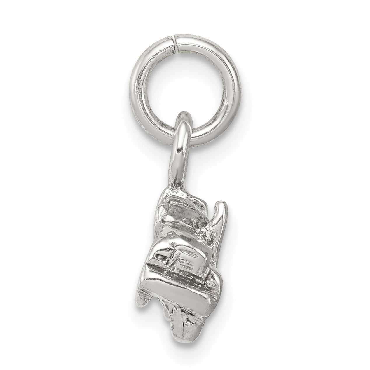 Sterling Silver Semi With Trailer Charm