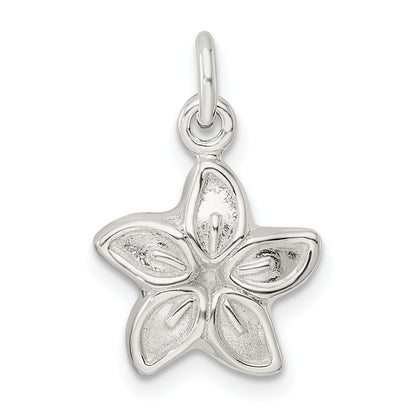 Sterling Silver Puffed Flower Charm