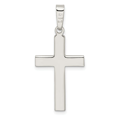 Sterling Silver Polished And Satin Latin Cross Pendant