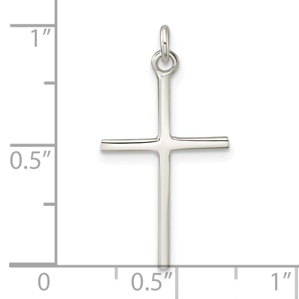 Sterling Silver Polished Cross Pendant