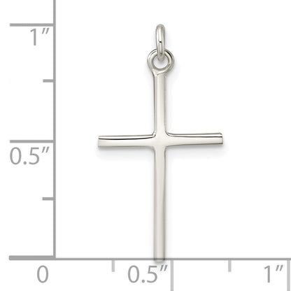 Sterling Silver Polished Cross Pendant