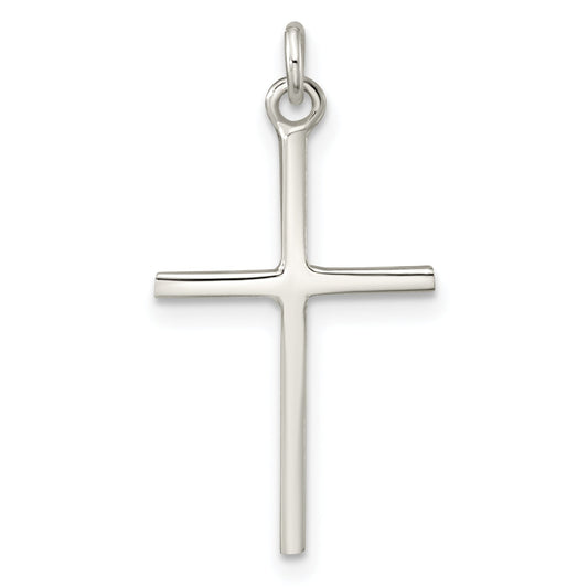 Sterling Silver Polished Cross Pendant