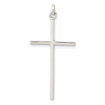 Sterling Silver Polished Cross Pendant
