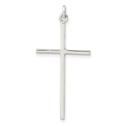 Sterling Silver Polished Cross Pendant