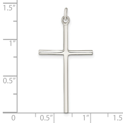 Sterling Silver Polished Cross Pendant