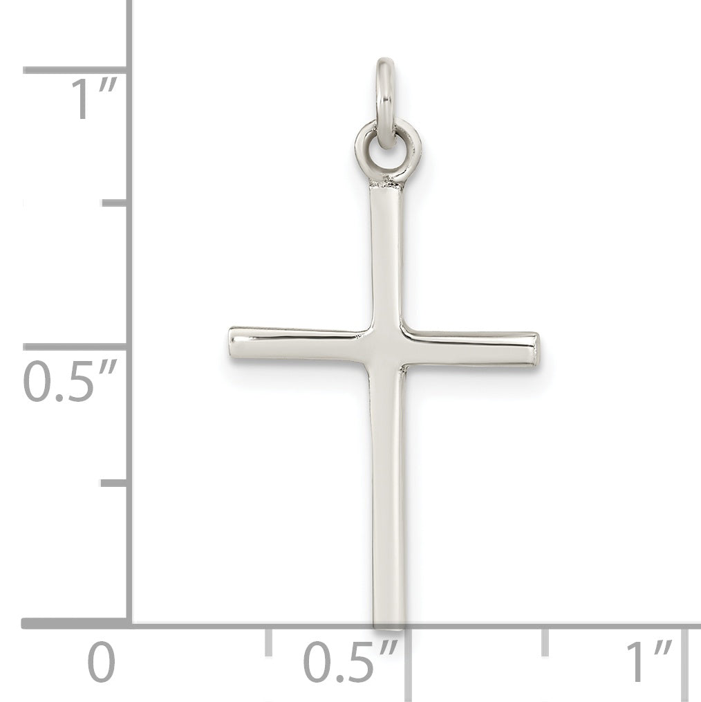 Sterling Silver Polished Cross Pendant