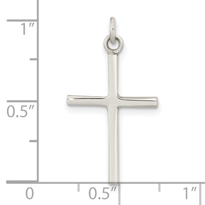 Sterling Silver Polished Cross Pendant
