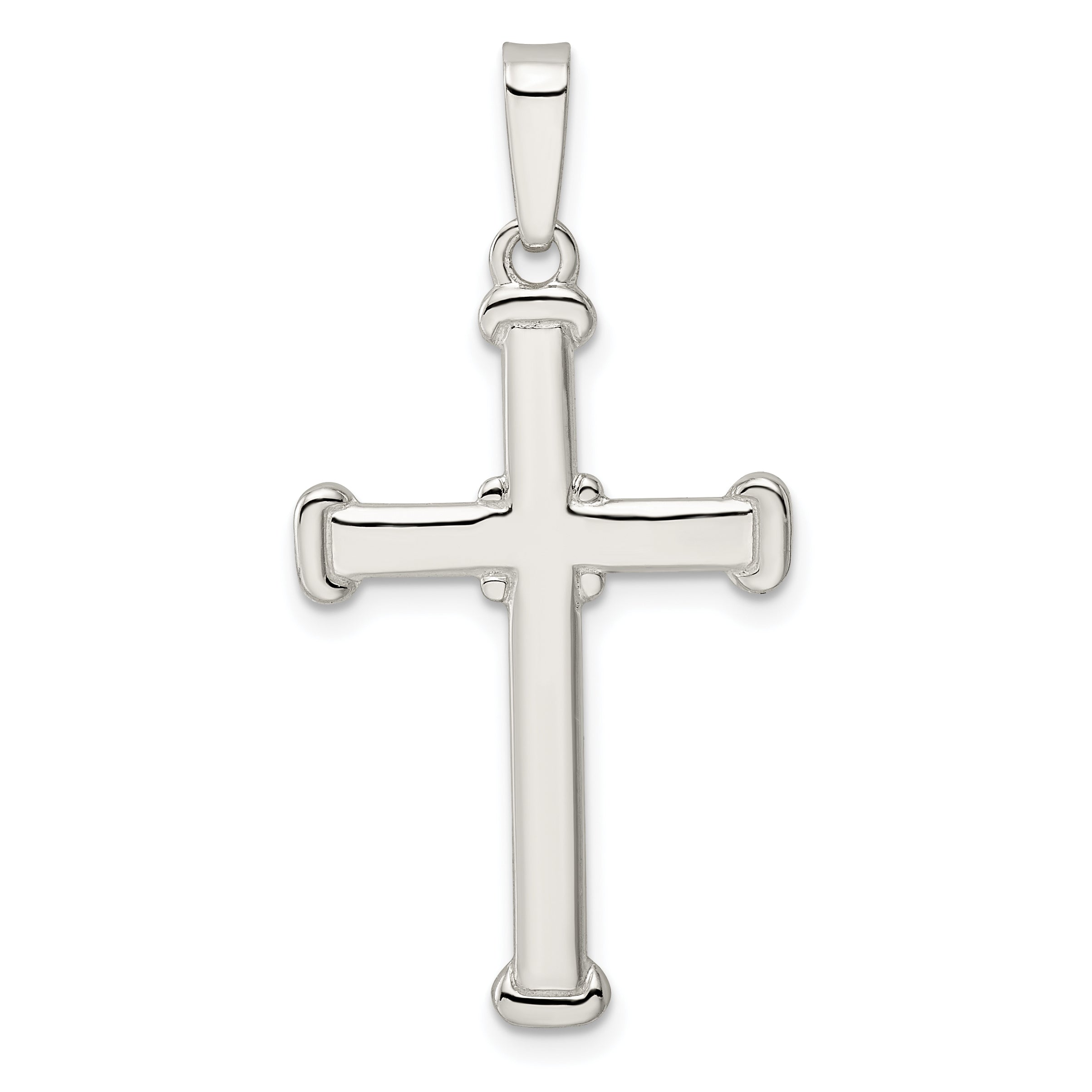 Sterling Silver Polished Cross Pendant
