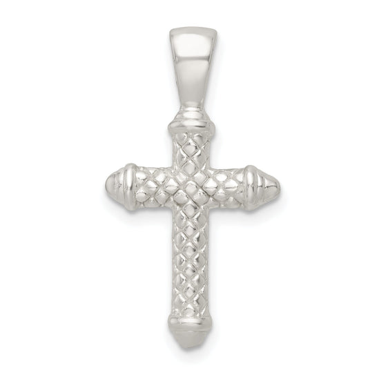 Sterling Silver Polished Cross Pendant