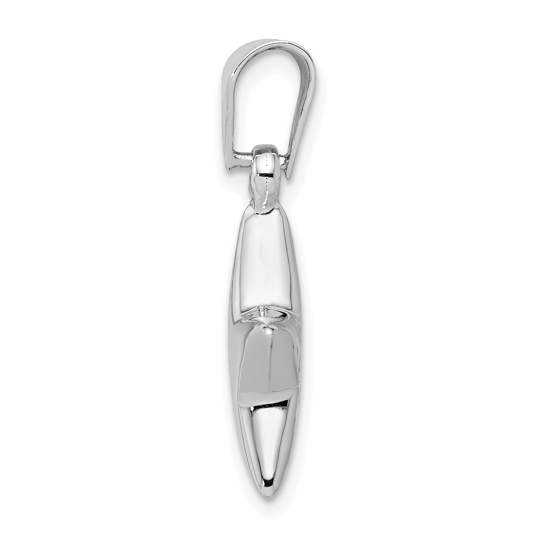 Sterling Silver Rhodium-Plated Star Charm