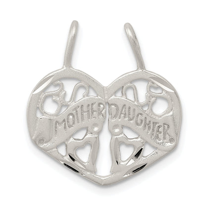 Sterling Silver Mother Daughter 2-Piece Break Apart Charm