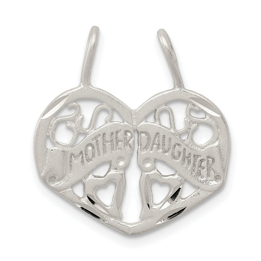 Sterling Silver Mother Daughter 2-Piece Break Apart Charm