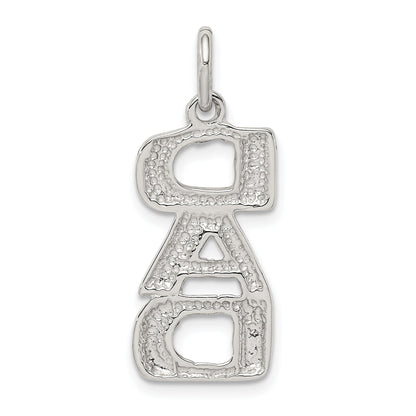 Sterling Silver Dad Charm