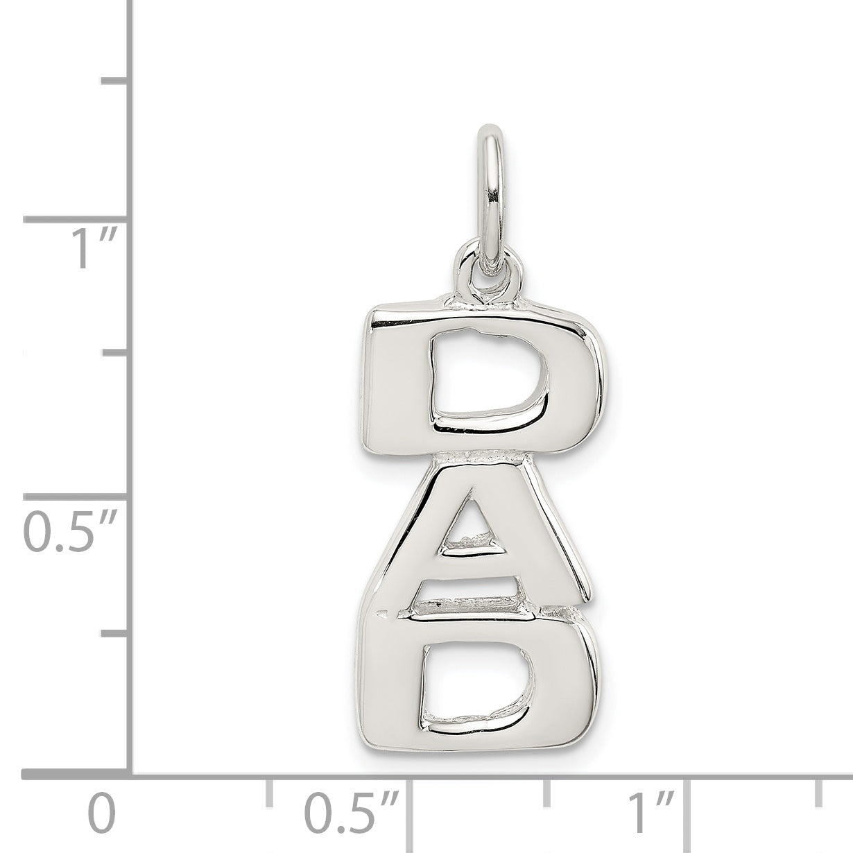 Sterling Silver Dad Charm