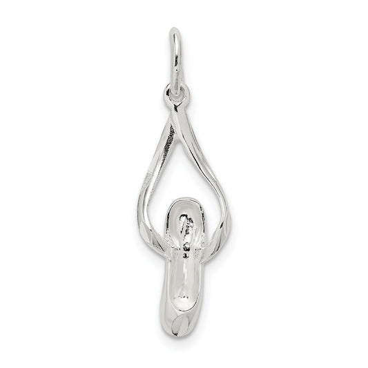 Sterling Silver Ballet Slipper Charm