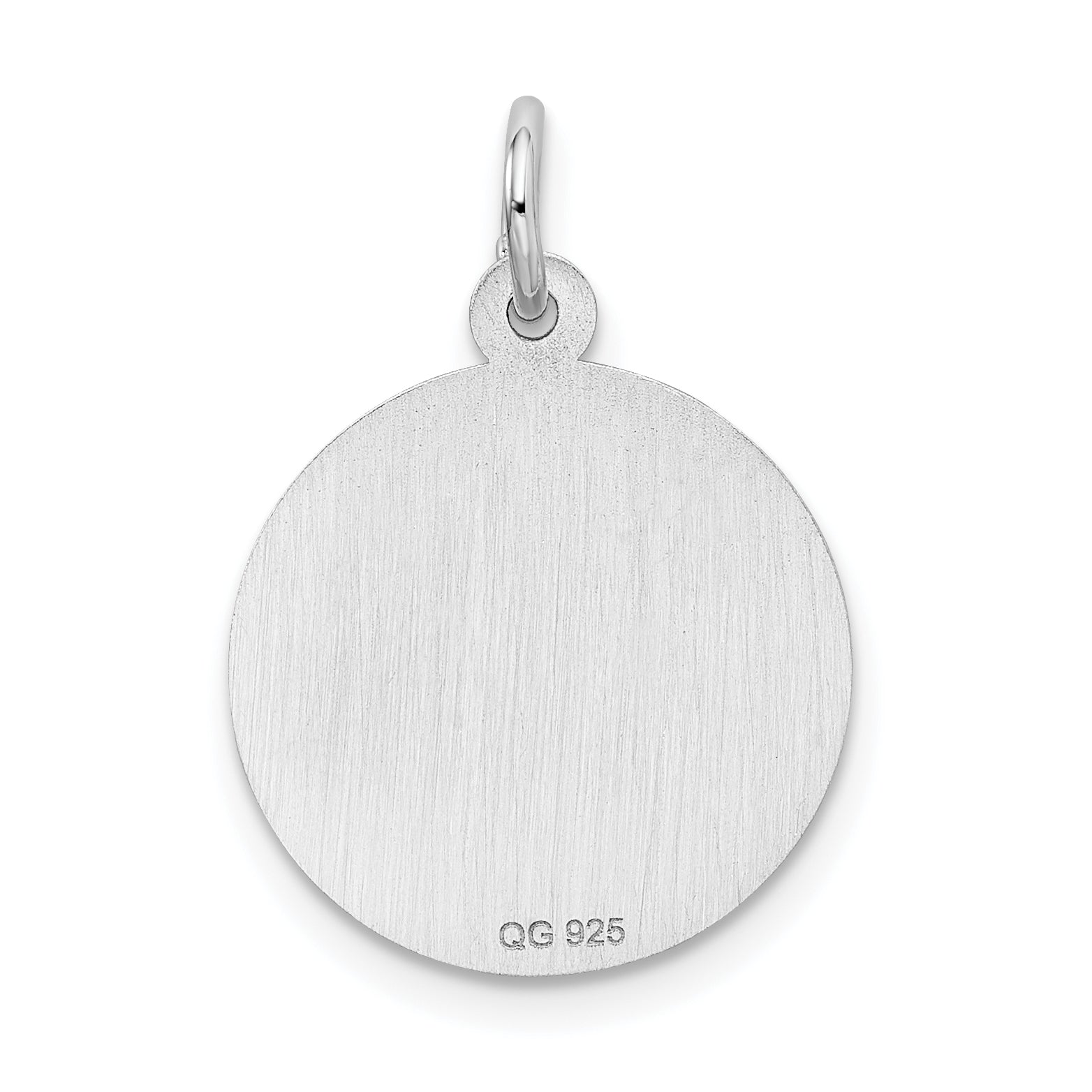 Sterling Silver Rhodium-Plated On Graduation Day Disc Charm