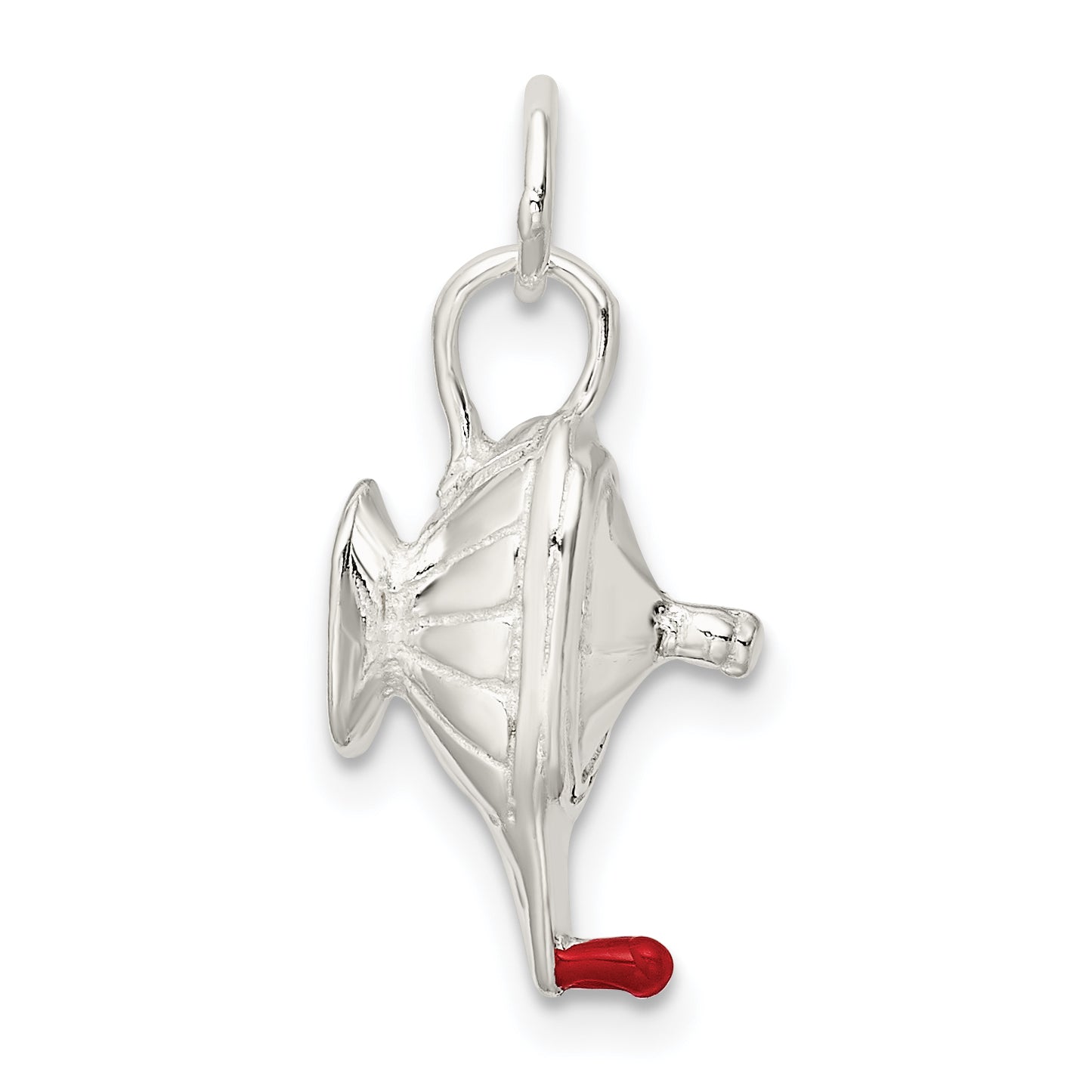 Sterling Silver Lamp Of Knowledge Charm
